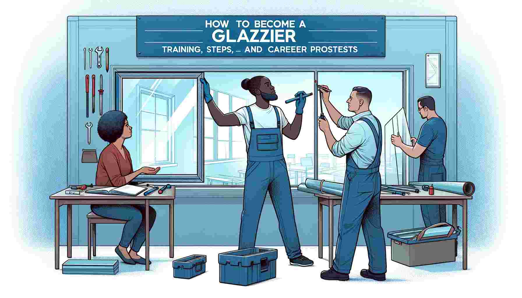 Comment devenir vitrier : formation, étapes et perspectives de carrière dans le secteur de la vitrerie